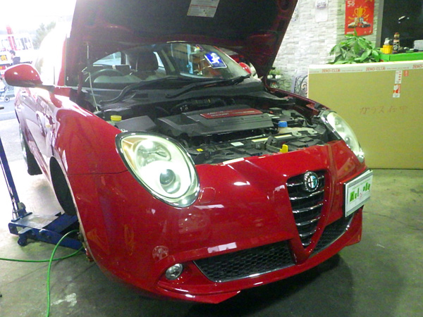 アルファロメオ　ミト　ブレーキ異音　ブレーキパッド交換